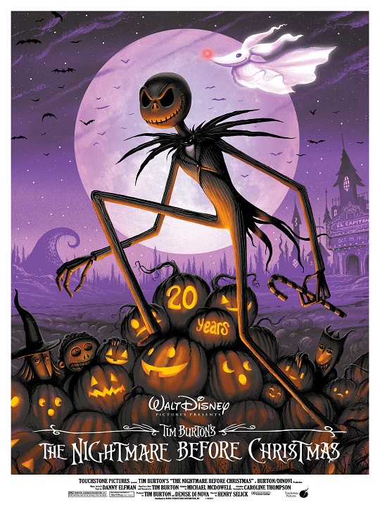 ... The Nightmare Before Christmas’ 20th Anniversary Print By Jeff Soto